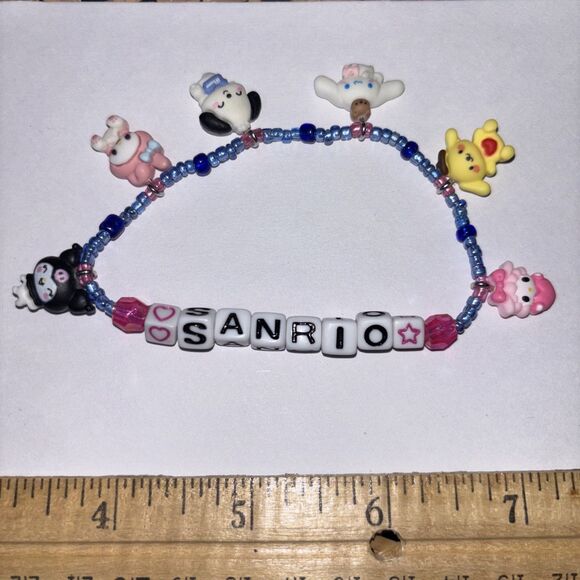 Multicolor “Sanrio” Bracelet Beaded Handmade Naughty Accessories Hello Kitty - Picture 1 of 3
